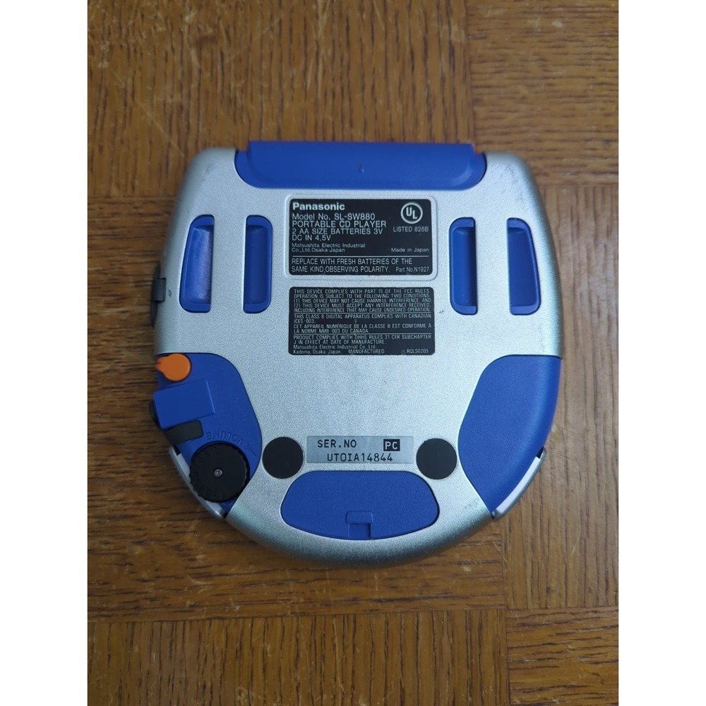 Panasonic SL-SW880 Shock Wave Portable CD Player VMSS Anti Shock Tested Vintage - Picture 6 of 8